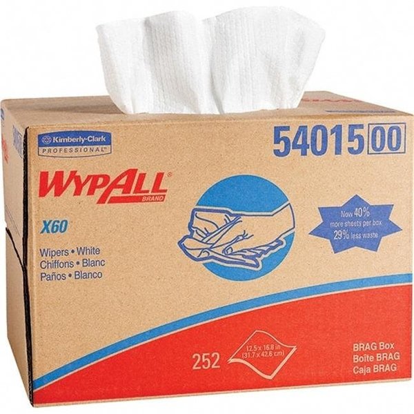 Kimberly-Clark Professional Kimberly-Clark Professional 412-54015 Wypall X60 Hydroknit Wiper; White 412-54015